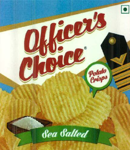 Officer's Choice Potato Crisps Sea Salted Device mark 2662386 Trademark