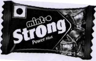 Mint-o Strong Power Mint (label) Device mark 2213337 Trademark