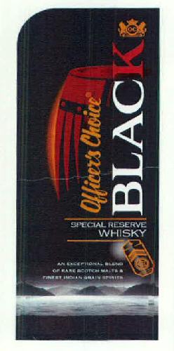 Officer's Choice Black Special Reserve Whisky Device mark 2962264 Trademark