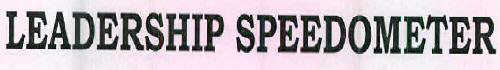 Leadership Speedometer Device mark 2550623 Trademark