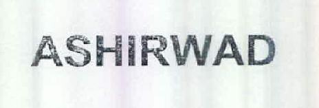 Ashirwad Device mark 2524560 Trademark