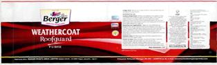 Berger Weathercoat Roofguard Device mark 2364182 Trademark