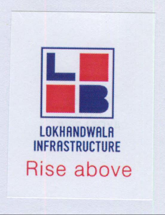 Lokhandwala Infrastructure Rise Above With Lb Logo Device mark 2034458 Trademark