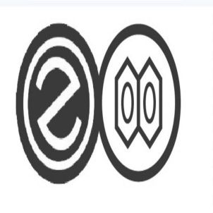 This Trademark Is A Logo Representing A Specialty Chemicals Manufacturing Company. It Features Two Adjacent Circular Des Device mark 6701103 Trademark