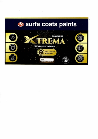 Surfa Coats Paints All Weather Xtrema Device mark 6702021 Trademark