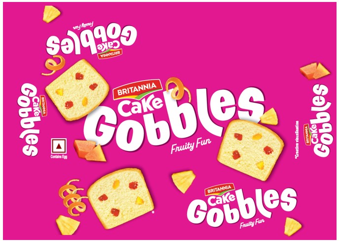 Britannia Cake Gobbles Fruity Fun Device mark 6707826 Trademark