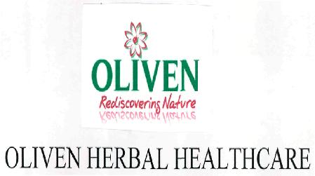 Oliven Herbal Healthcare (label) Device mark 2164468 Trademark