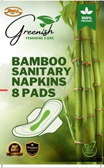 Greenish Feminine Care With Label Device mark 6753208 Trademark