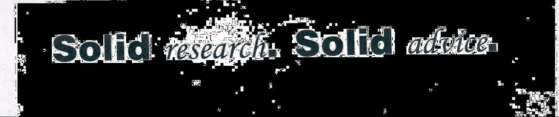 Solid Research. Solid Advice. Device mark 2069915 Trademark