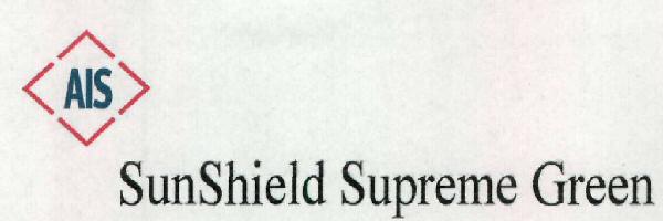 Ais Sunshield Supreme Green Device mark 2463672 Trademark
