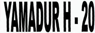 Yamadur H - 20 Device mark 2319922 Trademark