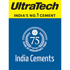 Ultratech And India Cements 75 Years Of Unshakeable Trust (logo) Device mark 6782965 Trademark