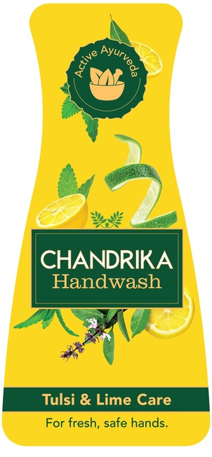 Chandrika Hand Wash Tulsi And Lime Care (label) Device mark 6803532 Trademark