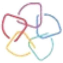 Device Of Five Colors Inter Locking Leaves Device mark 2527715 Trademark