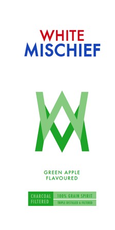 White Mischief Green Apple Device mark 6816654 Trademark