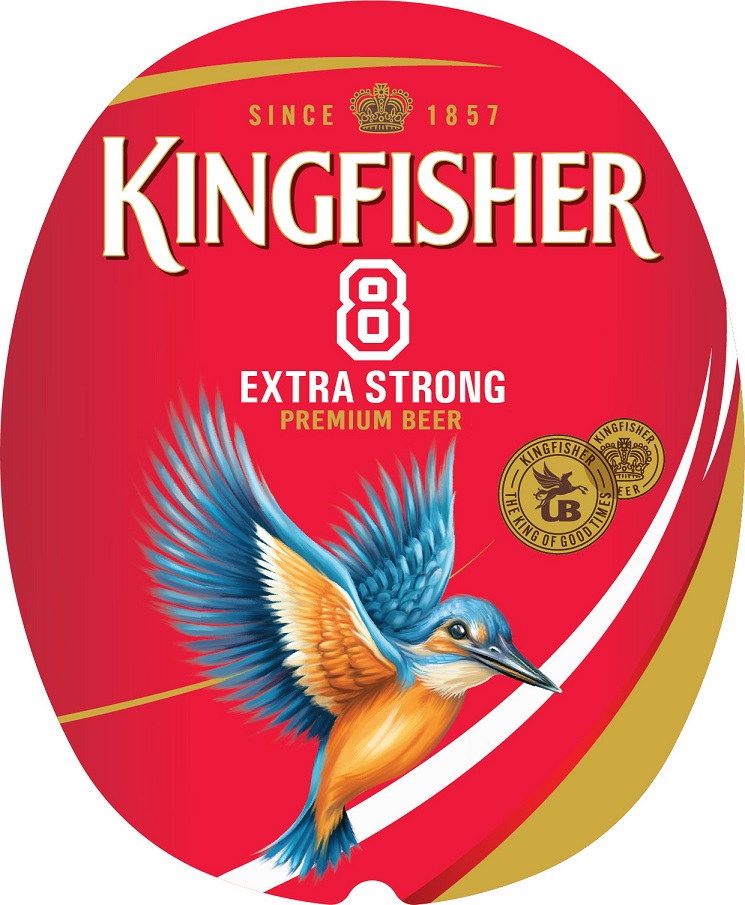 Kingfisher 8 Extra Strong Premium Beer (device) Device mark 6826582 Trademark