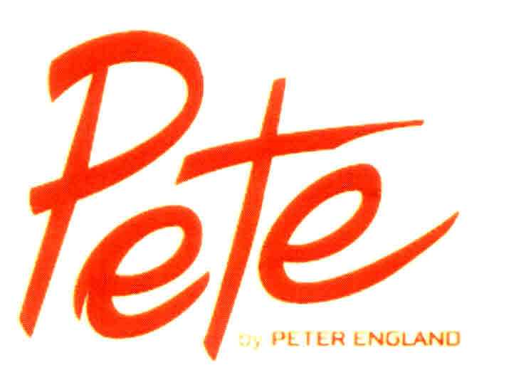 Pete By Peter England Device mark 2946807 Trademark