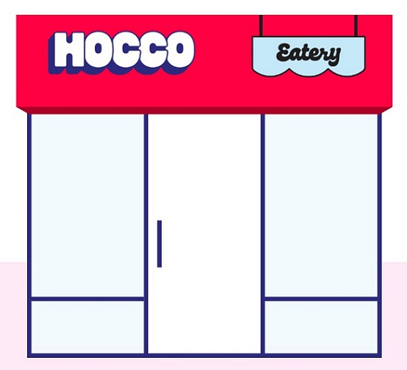 Hocco Eatery Device mark 6857772 Trademark