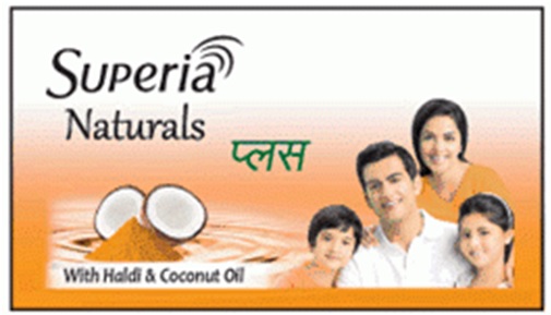 Superia Naturals Pluswith Haldi & Coconut Oil Device mark 2910779 Trademark
