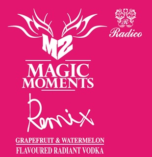 M2 Magic Moments Remix Grapefruit & Watermelon Flavoured Radiant Vodka Device mark 6883478 Trademark