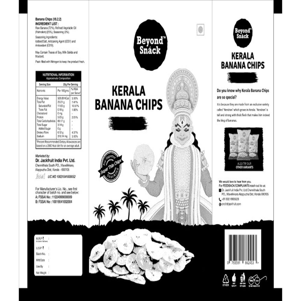 Beyond Snack Kerala Banana Chips Label Device mark 6890574 Trademark