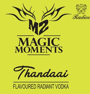 M2 Magic Moments Thandaai Flavoured Radiant Vodka Device mark 6923975 Trademark