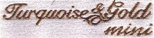 Turquoise & Gold Mini Device mark 2368496 Trademark