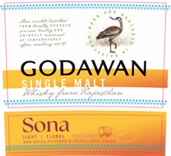 Godawan Sona Single Malt Whisky From Rajasthan (label) Device mark 6940689 Trademark