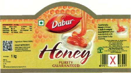 Dabur Honey (label) Device mark 2484031 Trademark