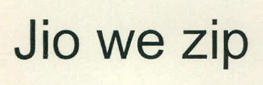 Jio We Zip Device mark 2702310 Trademark