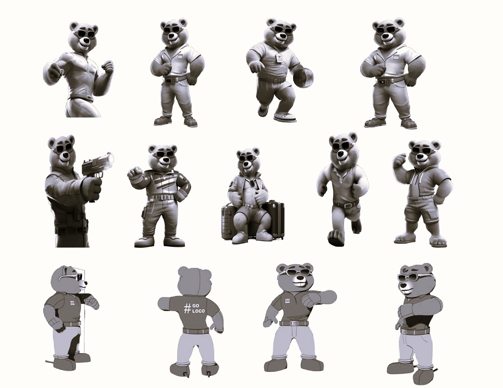 Mascot Of Loco Bear Device mark 6976348 Trademark