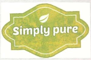 Simply Pure (label) Device mark 2667101 Trademark