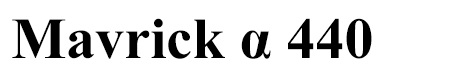 Mavrick 440 With Alpha Symbol In Lowercase Device mark 7004297 Trademark