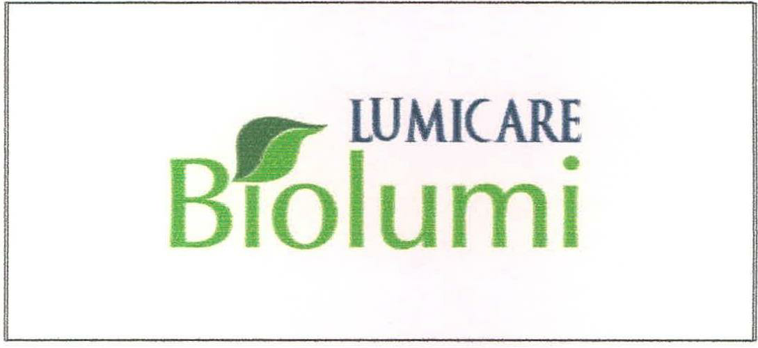 Lumicare Biolumi Device mark 2223468 Trademark