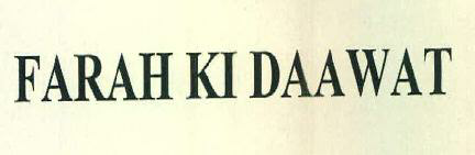 Farah Ki Daawat Device mark 2948986 Trademark