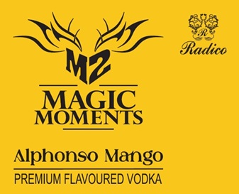 M2 Magic Moments Alphonso Mango Premium Flavoured Vodka Device mark 7050501 Trademark
