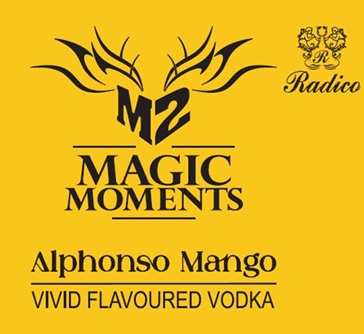 M2 Magic Moments Alphonso Mango Vivid Flavoured Vodka Device mark 7050503 Trademark