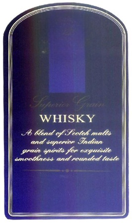 Superior Grain Whisky (label) Device mark 7085835 Trademark