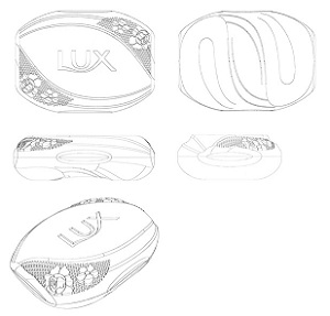 Lux Soap Bar With Flowers (three Dimensional) Device mark 2920182 Trademark