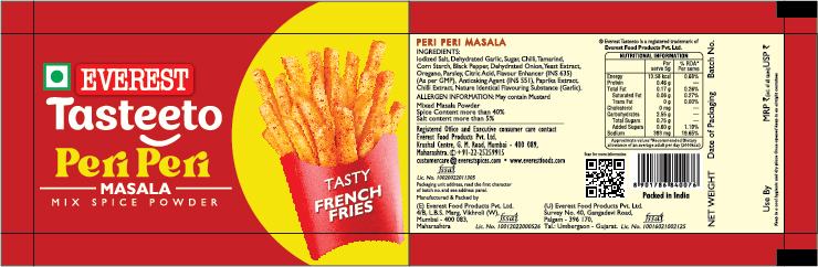 Everest Tasteeto Peri Peri Masala Device mark 7089870 Trademark