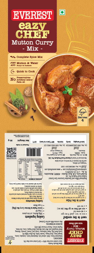 Everest Eazy Chef Mutton Curry Mix Device mark 7090574 Trademark
