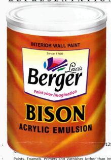 Lewis Berger, Bison (device Of Paint) Device mark 2641638 Trademark