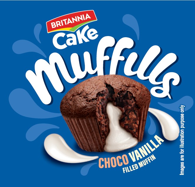 Britannia Cake Muffills Choco Vanilla Device mark 7102385 Trademark