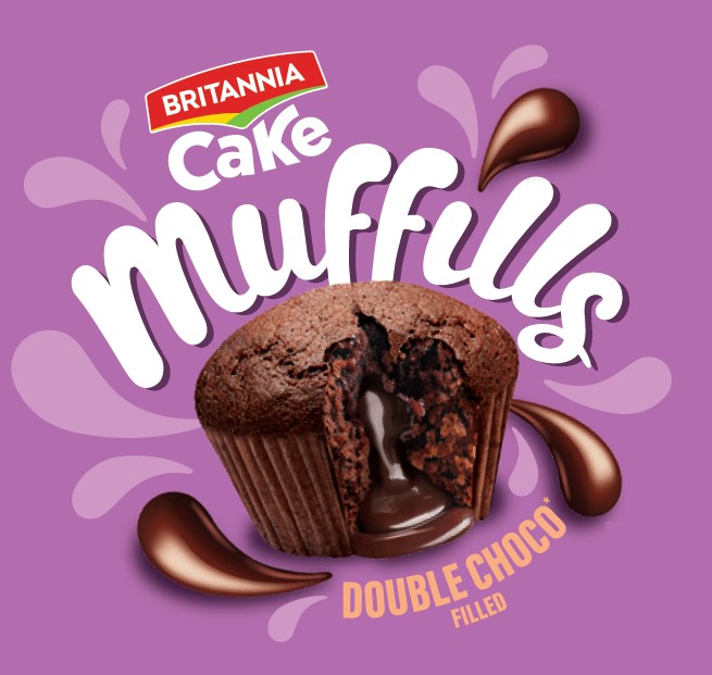 Britannia Cake Muffills Double Choco Filled Device mark 7102387 Trademark