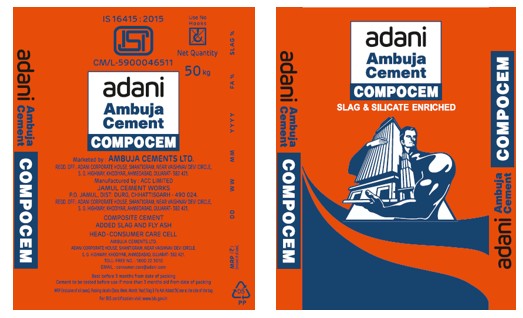 Adani Ambuja Cement Compocem Device mark 7136663 Trademark