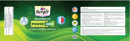 Berger Weathercoat Power Grip Device mark 7139831 Trademark