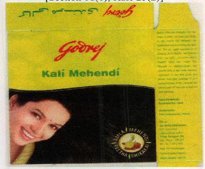 Godrej Kali Mehendi (device Of Woman) Device mark 2394054 Trademark