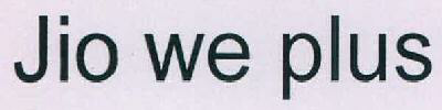 Jio We Plus Device mark 2702296 Trademark