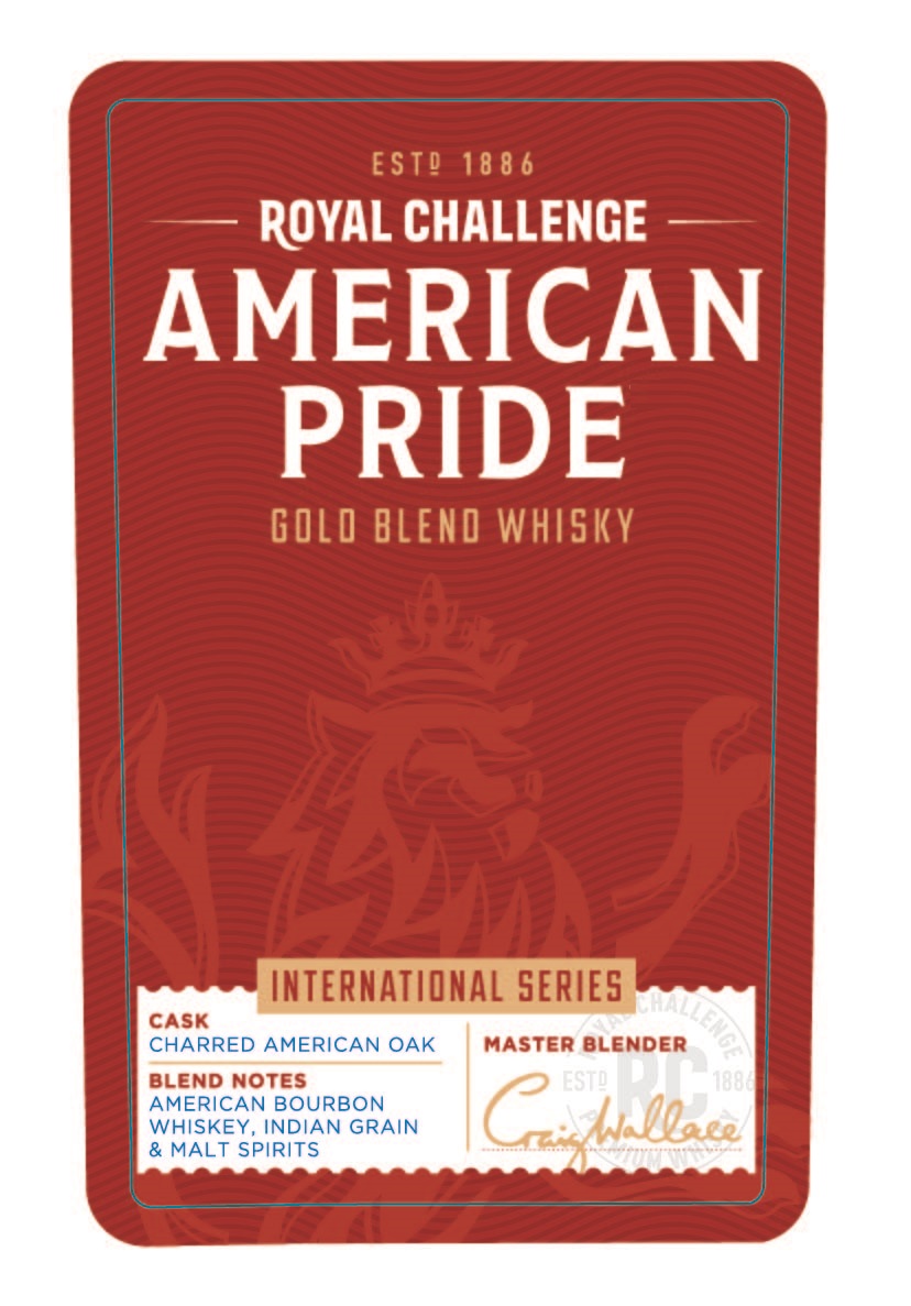 Royal Challenge American Pride Gold Blend Whisky (label) Device mark 7154543 Trademark