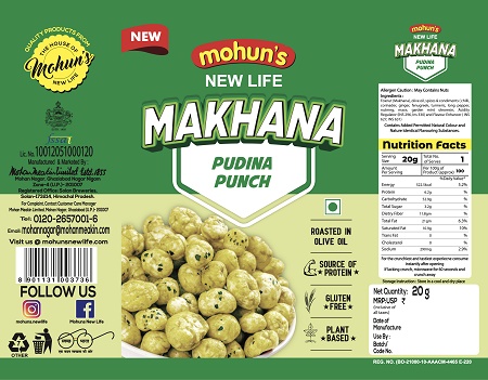 Mohun's New Life Makhana Pudina Punch Device mark 7169487 Trademark